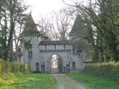 A local private chateau gates